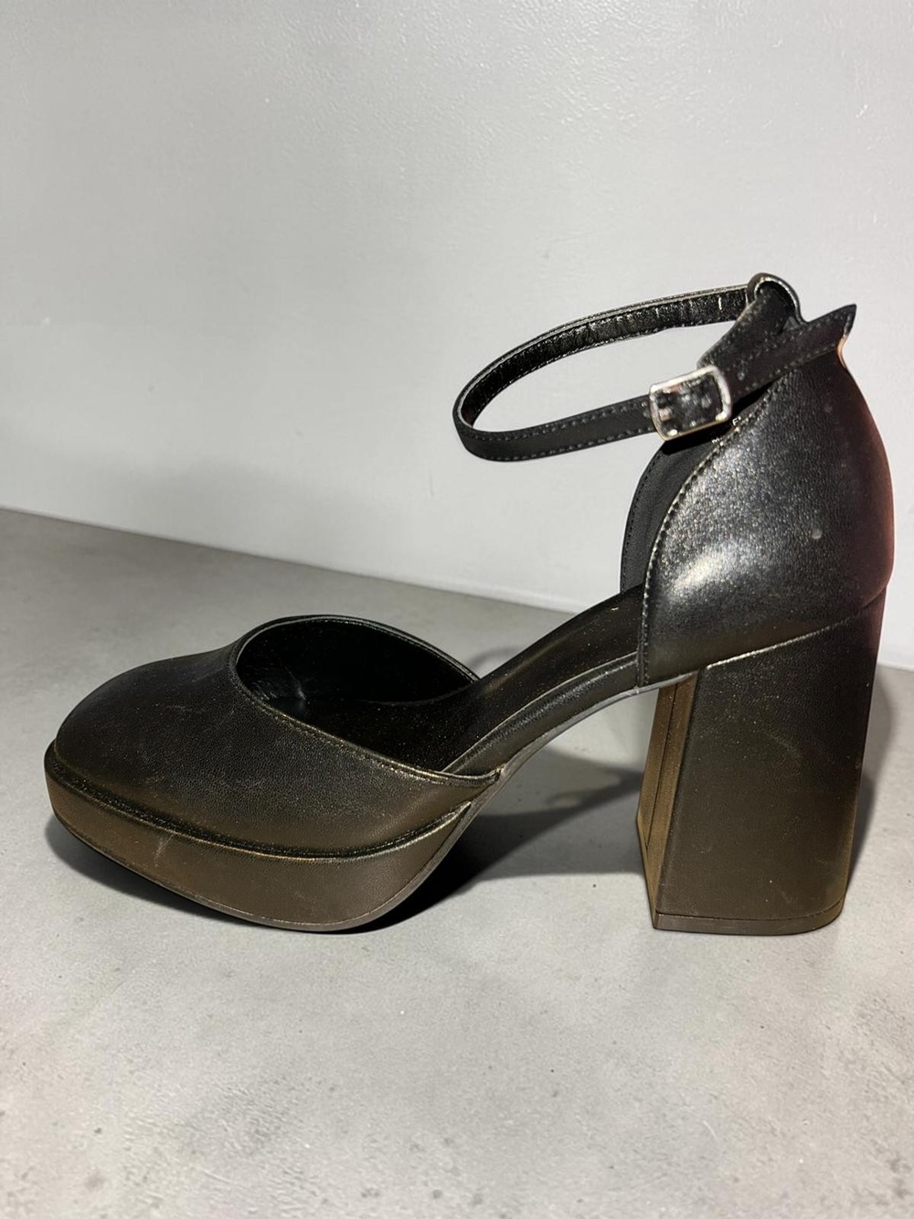 Kohl's SO Black Mary Jane Block Heel Pumps with Ankle Strap - Picture 2 of 6